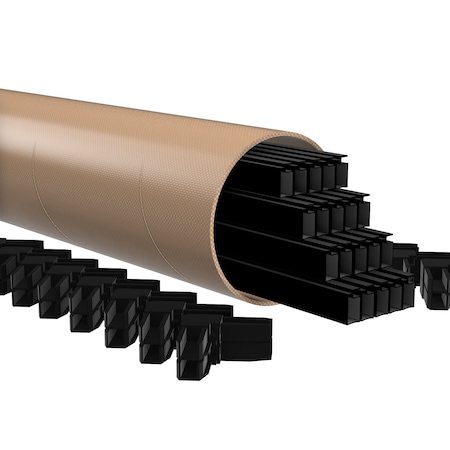 Ritescreen Lineal Frame Kit - Black - w/ Corners, 20PK FG2LINKIT72WC-L